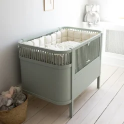 Växasäng 2 i 1 Baby & Juniorsäng - Mist Green