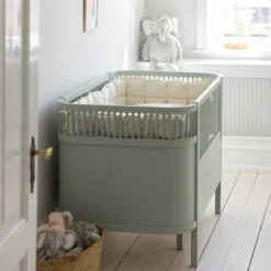 Växasäng 2 i 1 Baby & Juniorsäng - Mist Green