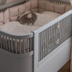 Växasäng 2 i 1 Baby & Juniorsäng - Stone Grey