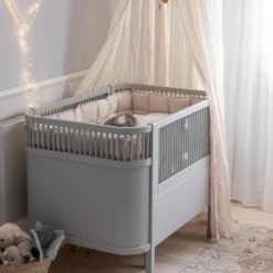 Växasäng 2 i 1 Baby & Juniorsäng - Stone Grey