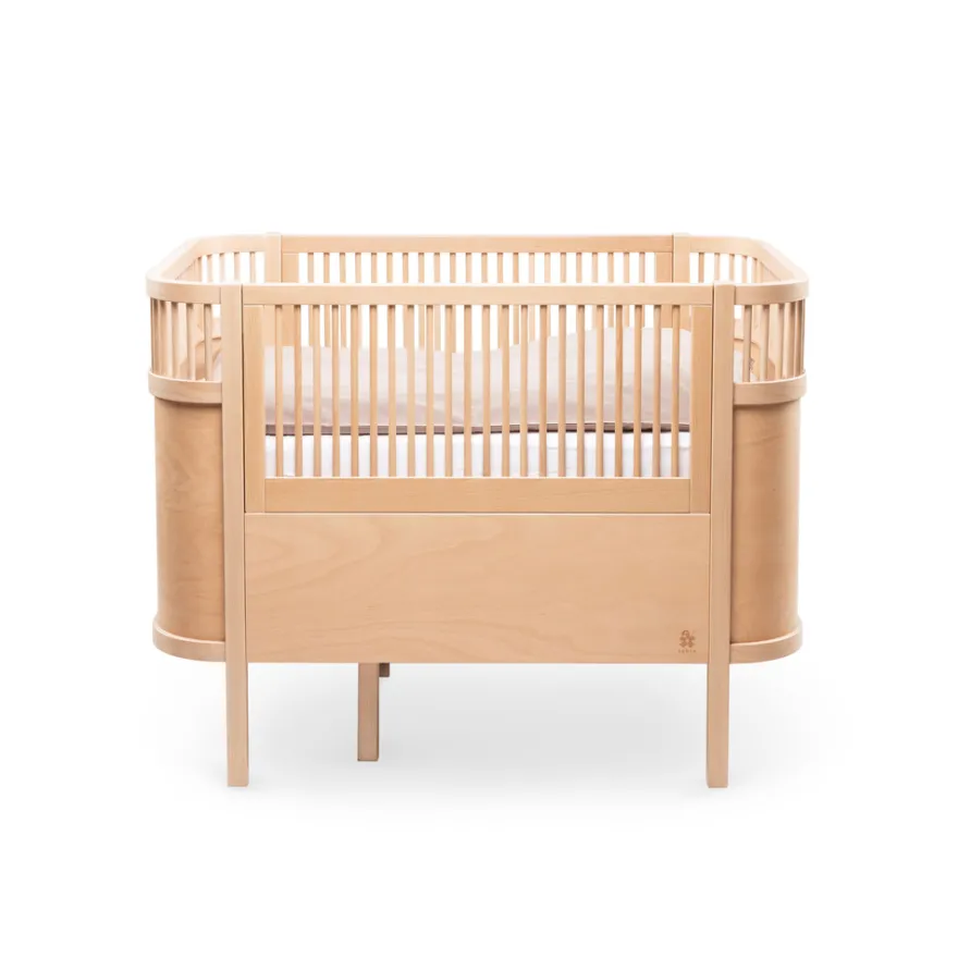 Växasäng 2 i 1 Baby & Juniorsäng - Wooden Edition