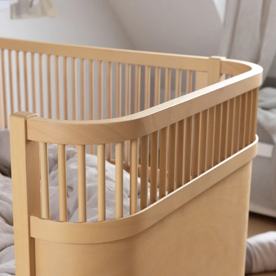 Växasäng 2 i 1 Baby & Juniorsäng - Wooden Edition