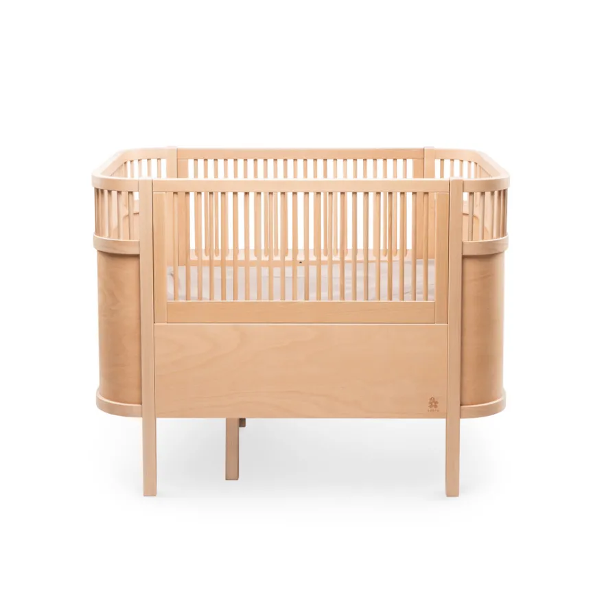 Växasäng 2 i 1 Baby & Juniorsäng - Wooden Edition