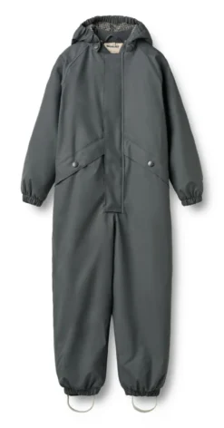 Wheat Aiko Vadderad Regnoverall - Greyblue