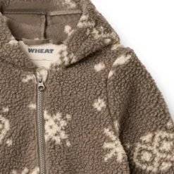 Wheat Allo Fleeceoverall - Dry Wood Jacquard