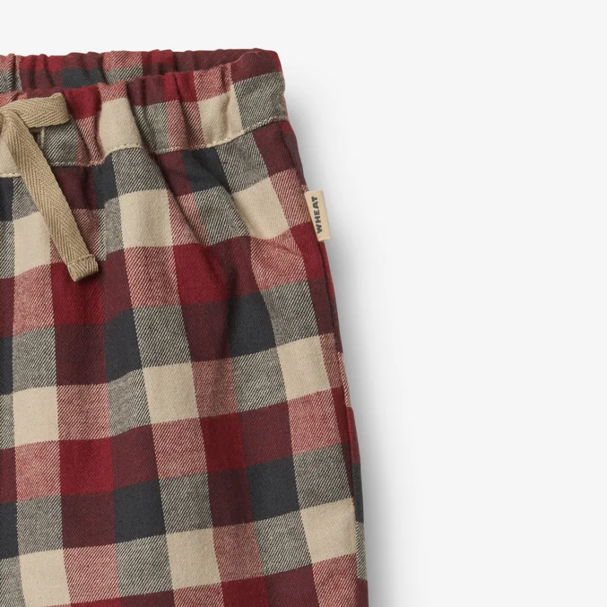 Wheat Arne Byxor - Blue Holiday Check
