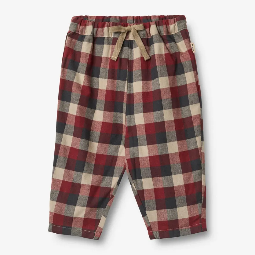 Wheat Arne Byxor - Blue Holiday Check