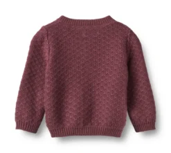 Wheat Cardigan Magnella - Eggplant