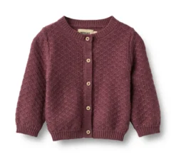 Wheat Cardigan Magnella - Eggplant