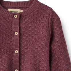 Wheat Cardigan Magnella - Eggplant