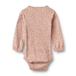 Wheat Elmine Långärmad Body - Dime Rose Small Flowers