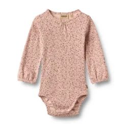 Wheat Elmine Långärmad Body - Dime Rose Small Flowers