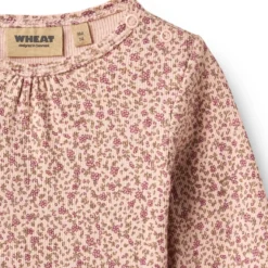 Wheat Elmine Långärmad Body - Dime Rose Small Flowers