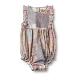 Wheat Emmaline Romper - Patchwork Flowers
