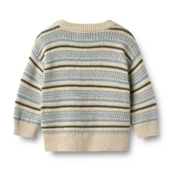 Wheat Harlow Jacquardtröja - Offwhite