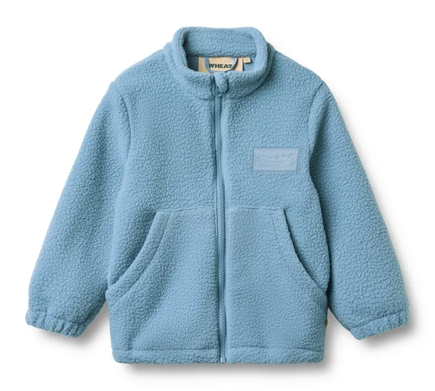 Wheat Helge Fleecejacka - Faded Denim