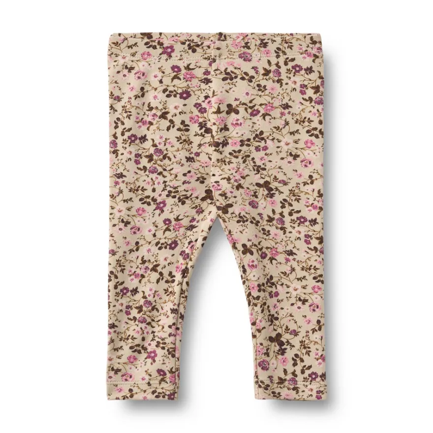 Wheat Jules Jersey Leggings - Soft Sand Flower Wine