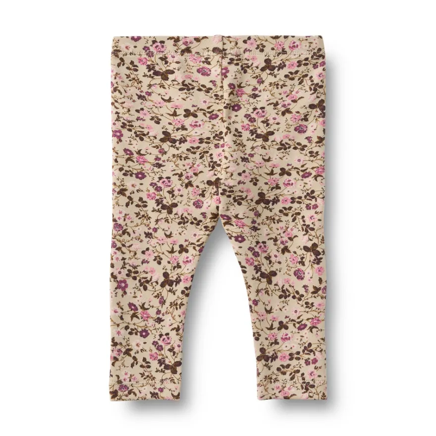 Wheat Jules Jersey Leggings - Soft Sand Flower Wine