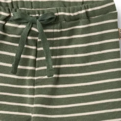 Wheat Manfred Jersey Byxor - Dark Green Stripe