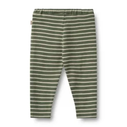 Wheat Manfred Jersey Byxor - Dark Green Stripe