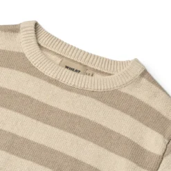 Wheat Morgan Tröja - Beige Stripe