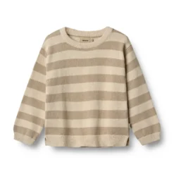 Wheat Morgan Tröja - Beige Stripe