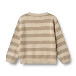 Wheat Morgan Tröja - Beige Stripe