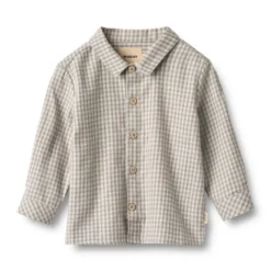 Wheat Oscar Skjorta - Greybrown Check