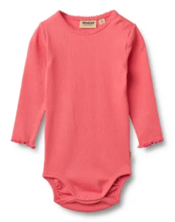Wheat Regitze Långärmad Rib Body - Watermelon