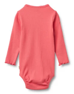 Wheat Regitze Långärmad Rib Body - Watermelon