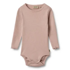 Wheat Regitze Långärmad Rib Body - Rose Powder