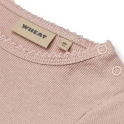 Wheat Regitze Långärmad Rib Body - Rose Powder