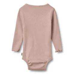 Wheat Regitze Långärmad Rib Body - Rose Powder