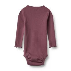 Wheat Regitze Långärmad Rib Body - Eggplant