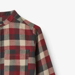 Wheat Willum Skjorta - Red Blue Check