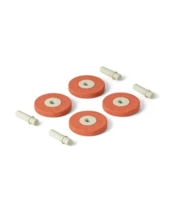 4 x Foam wheels Burnt Orange / Dusty Green