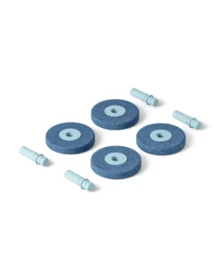 4 x Foam Wheels - Deep Blue/Sky Blue