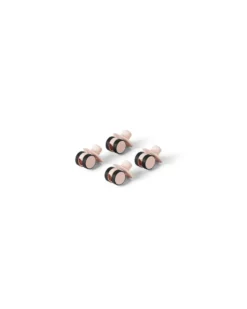 4 x Swirly Wheels - Soft Rose