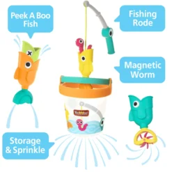 Yookidoo Catch N Sprinkle Fishing Set Og Bucket