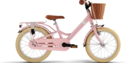 Youke Classic 16-Alu Springcykel med Korg - Retro Rose