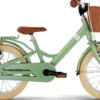 Youke Classic 16-Alu Springcykel med Korg - Retro Grön
