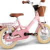 Youke Classic 12-Alu Springcykel med Korg - Retro Rose