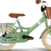 Youke Classic 12-Alu Springcykel med Korg - Retro Grön