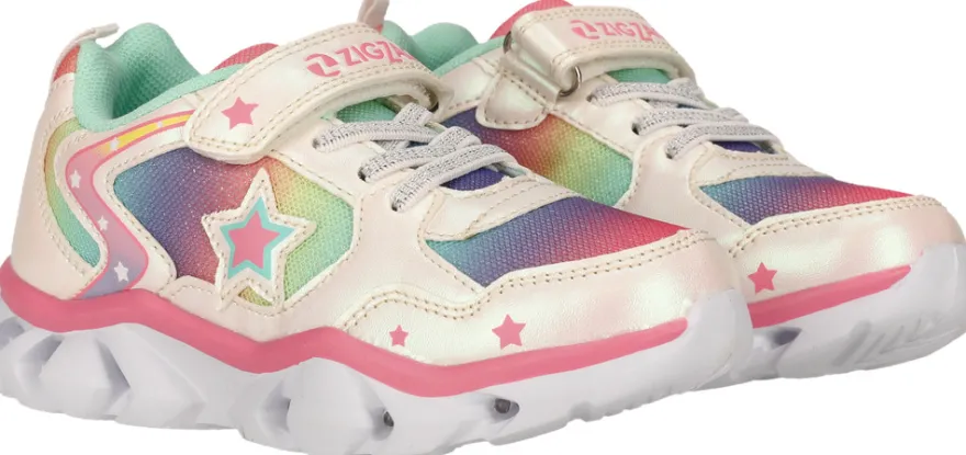 ZigZag Blinkande Sneakers Saserta - White