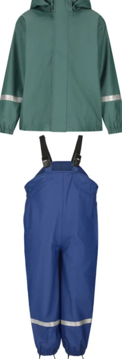 Zig Zag Eigil Regnset Fleece - Mallard Green