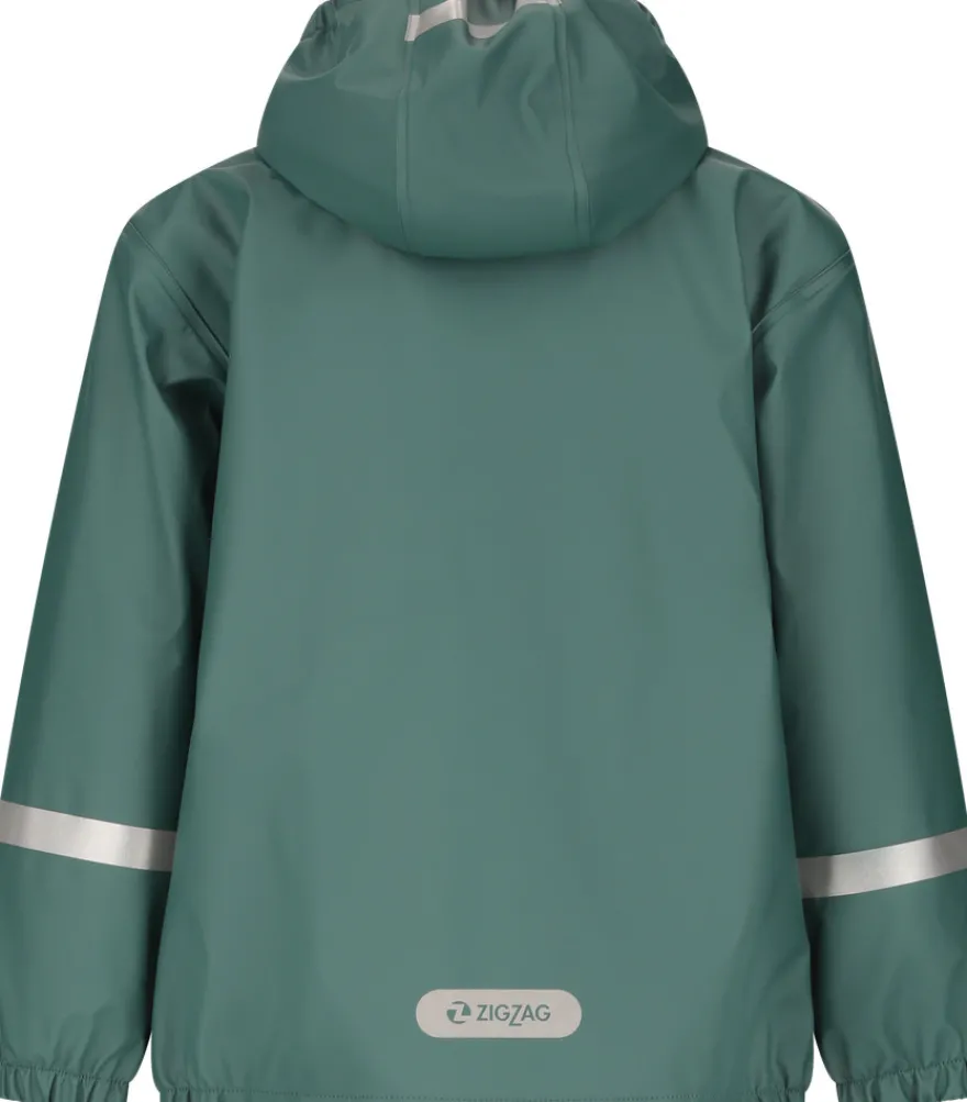 Zig Zag Eigil Regnset Fleece - Mallard Green