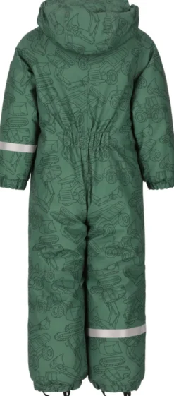 Zig Zag Vinteroverall Tower Printet W-PRO 10000 - Mallard Green