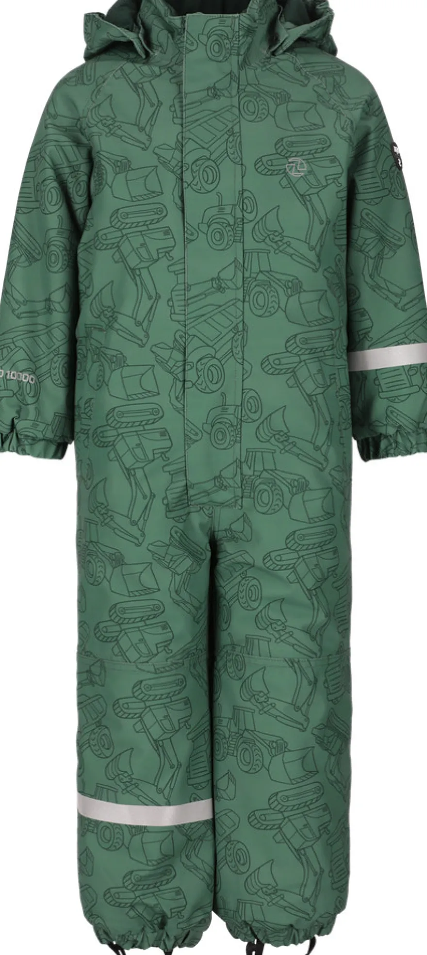 Zig Zag Vinteroverall Tower Printet W-PRO 10000 - Mallard Green